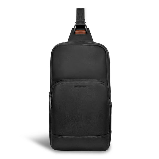 ONYX / LEATHER SLING BAG
