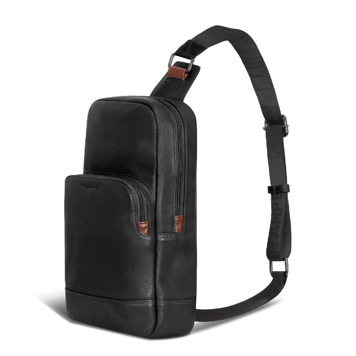 ONYX / LEATHER SLING BAG
