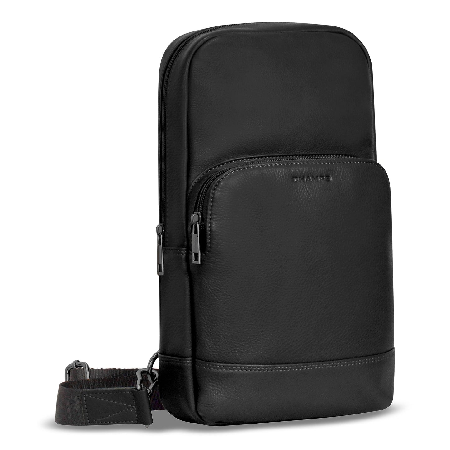 ONYX / LEATHER SLING BAG