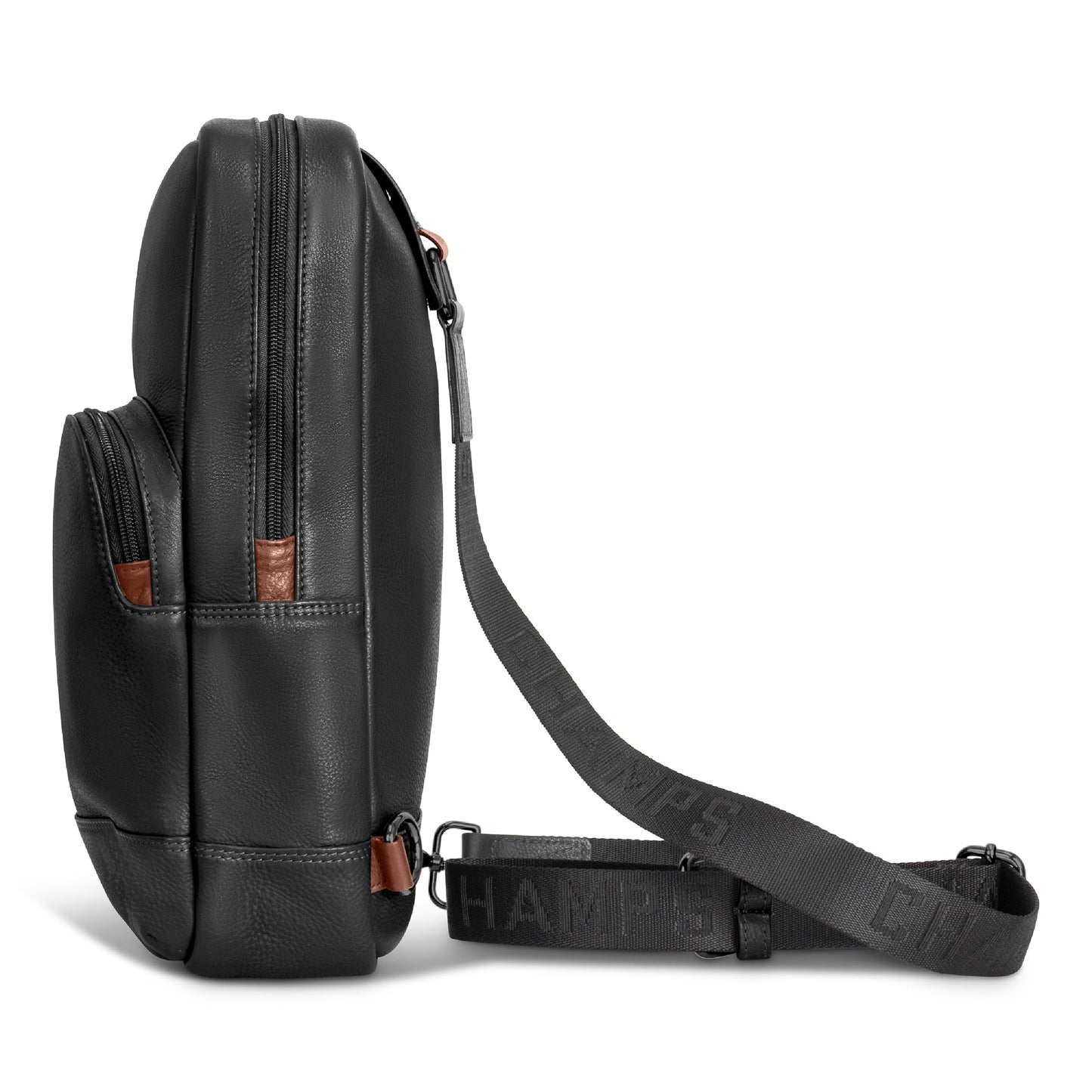 ONYX / LEATHER SLING BAG