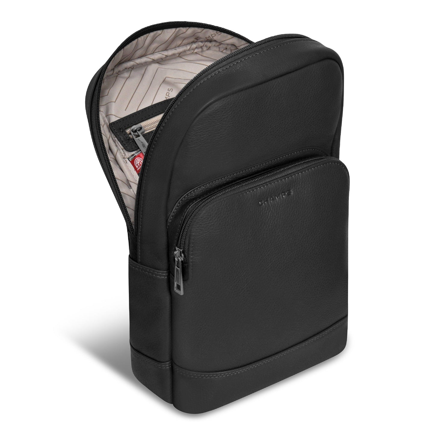 ONYX / LEATHER SLING BAG