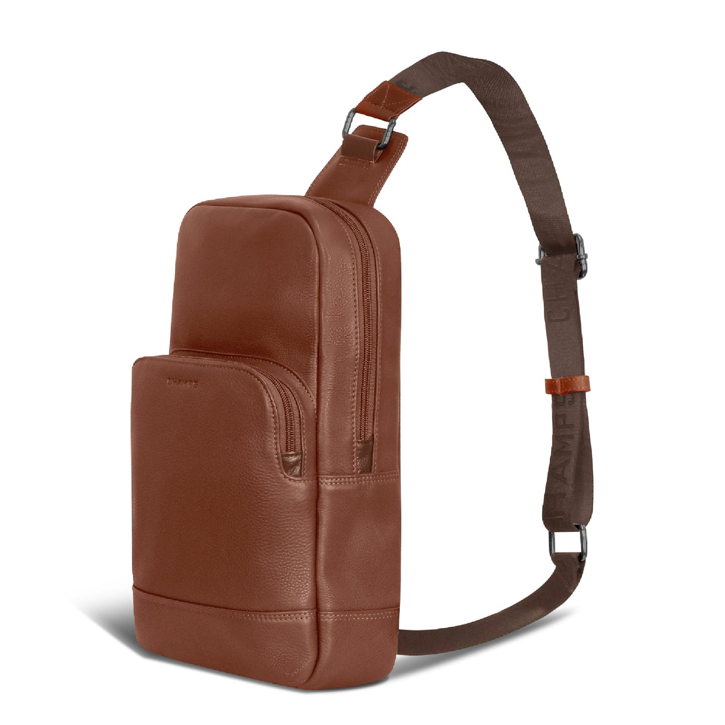 ONYX / LEATHER SLING BAG