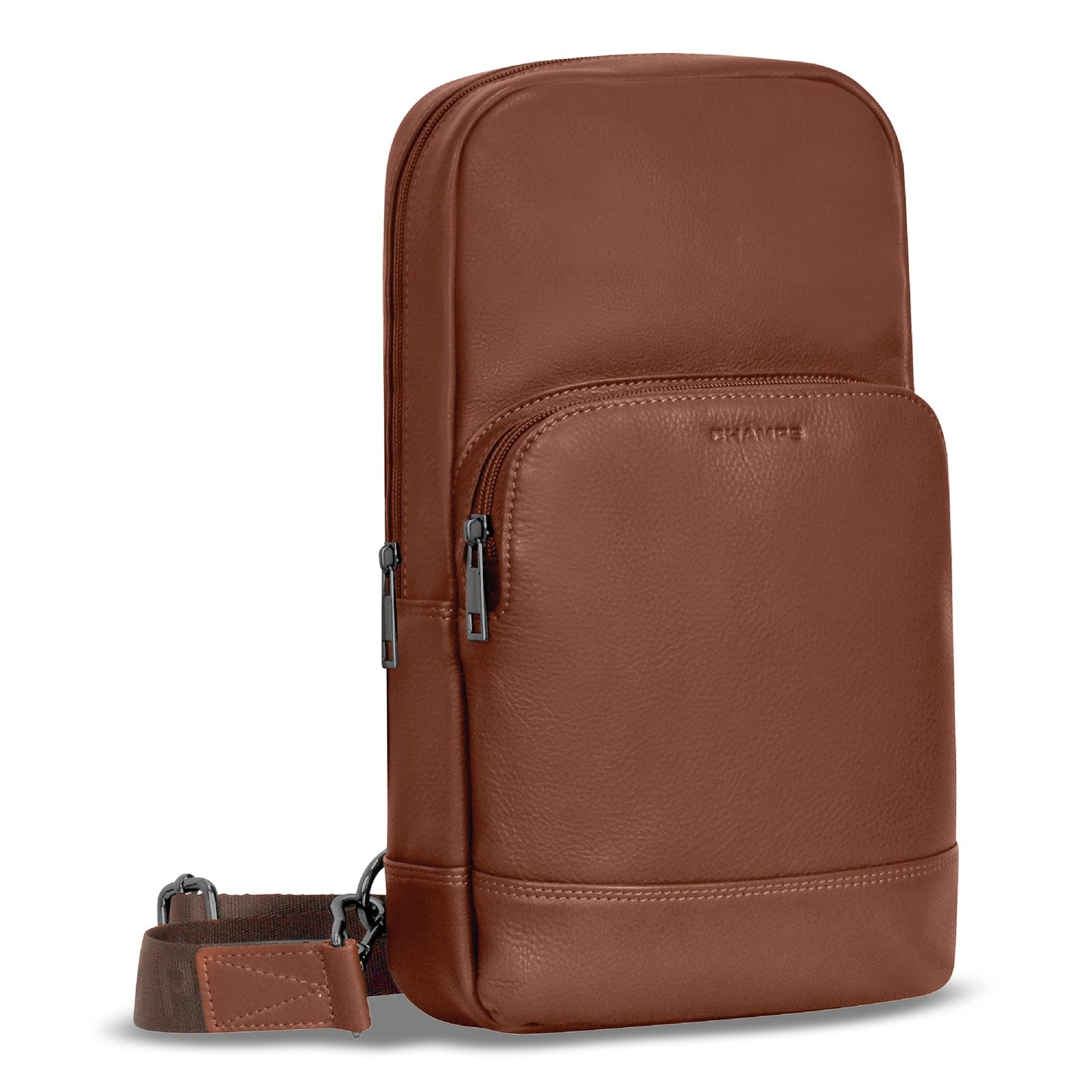 ONYX / LEATHER SLING BAG