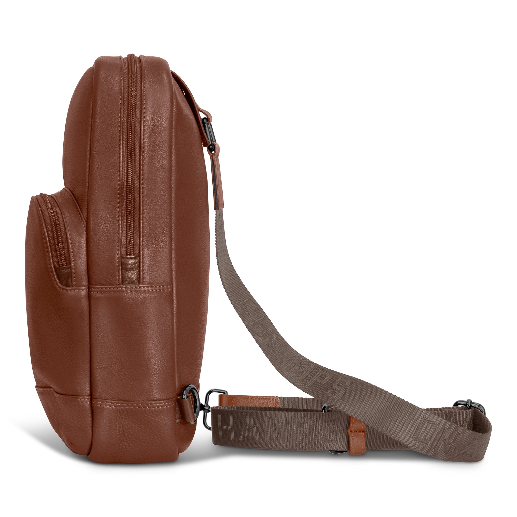 Onyx / Leather Sling Bag 12