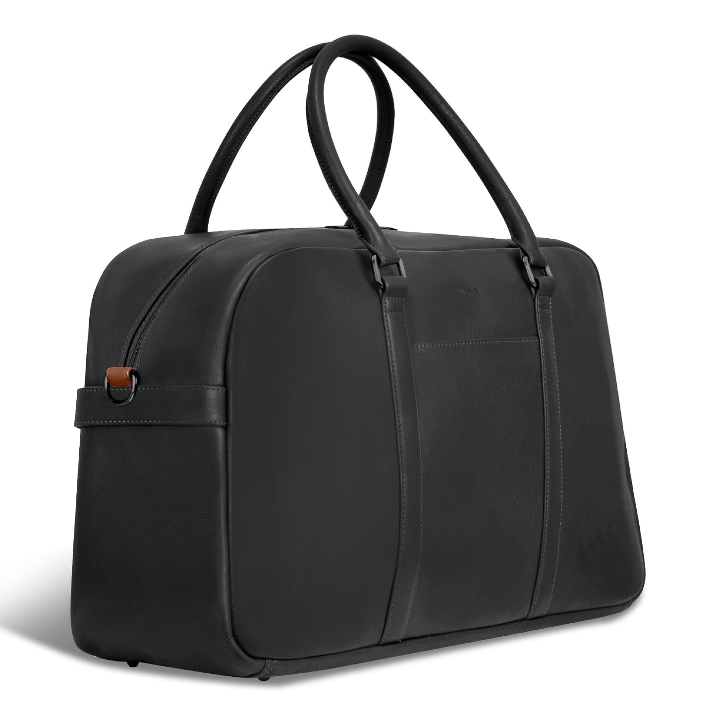 ONYX / LEATHER DUFFLE BAG
