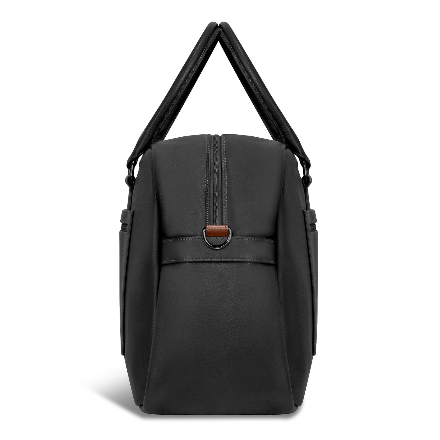 ONYX / LEATHER DUFFLE BAG