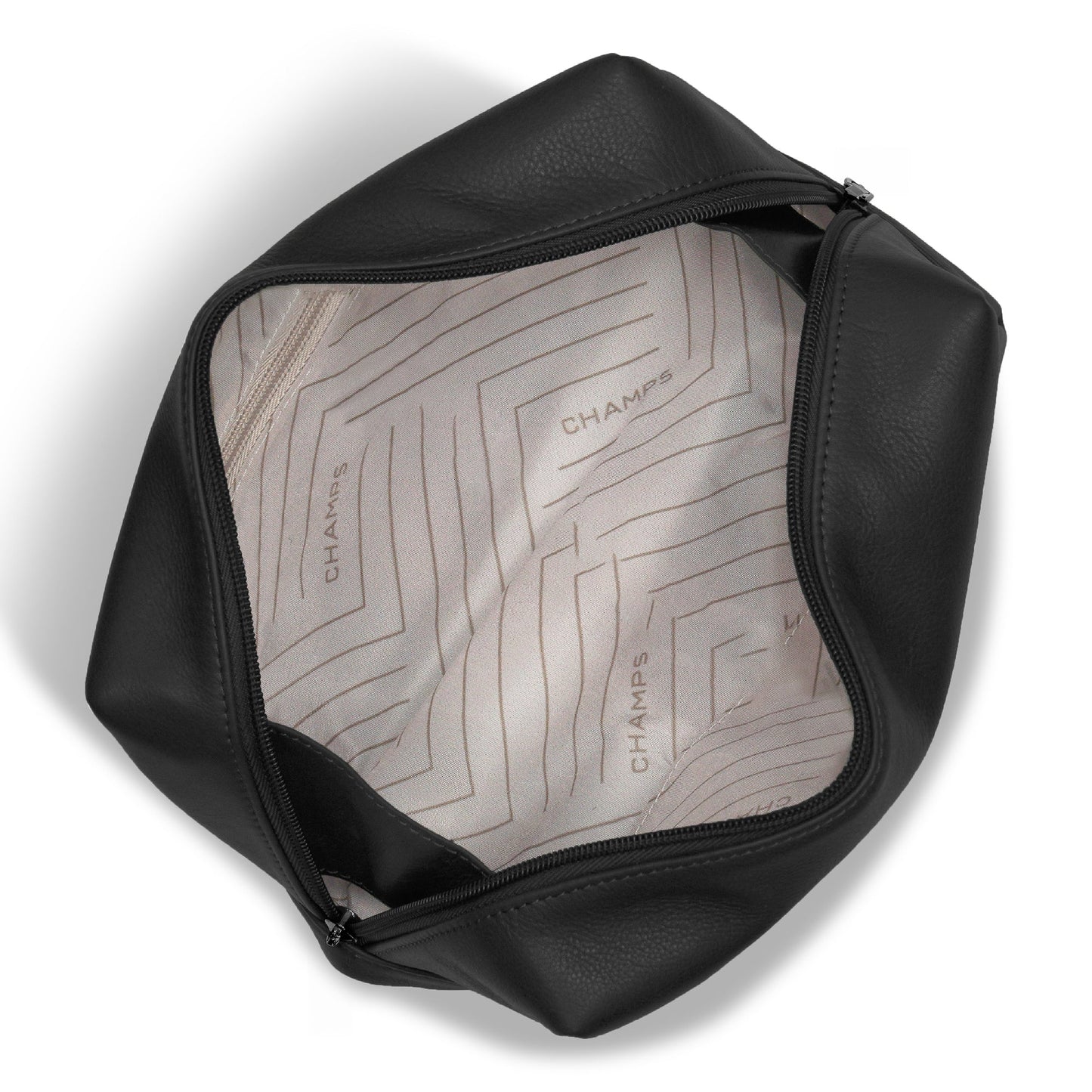 ONYX / LEATHER TOILETRY BAG