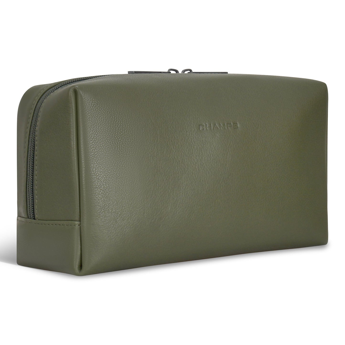 ONYX / LEATHER TOILETRY BAG