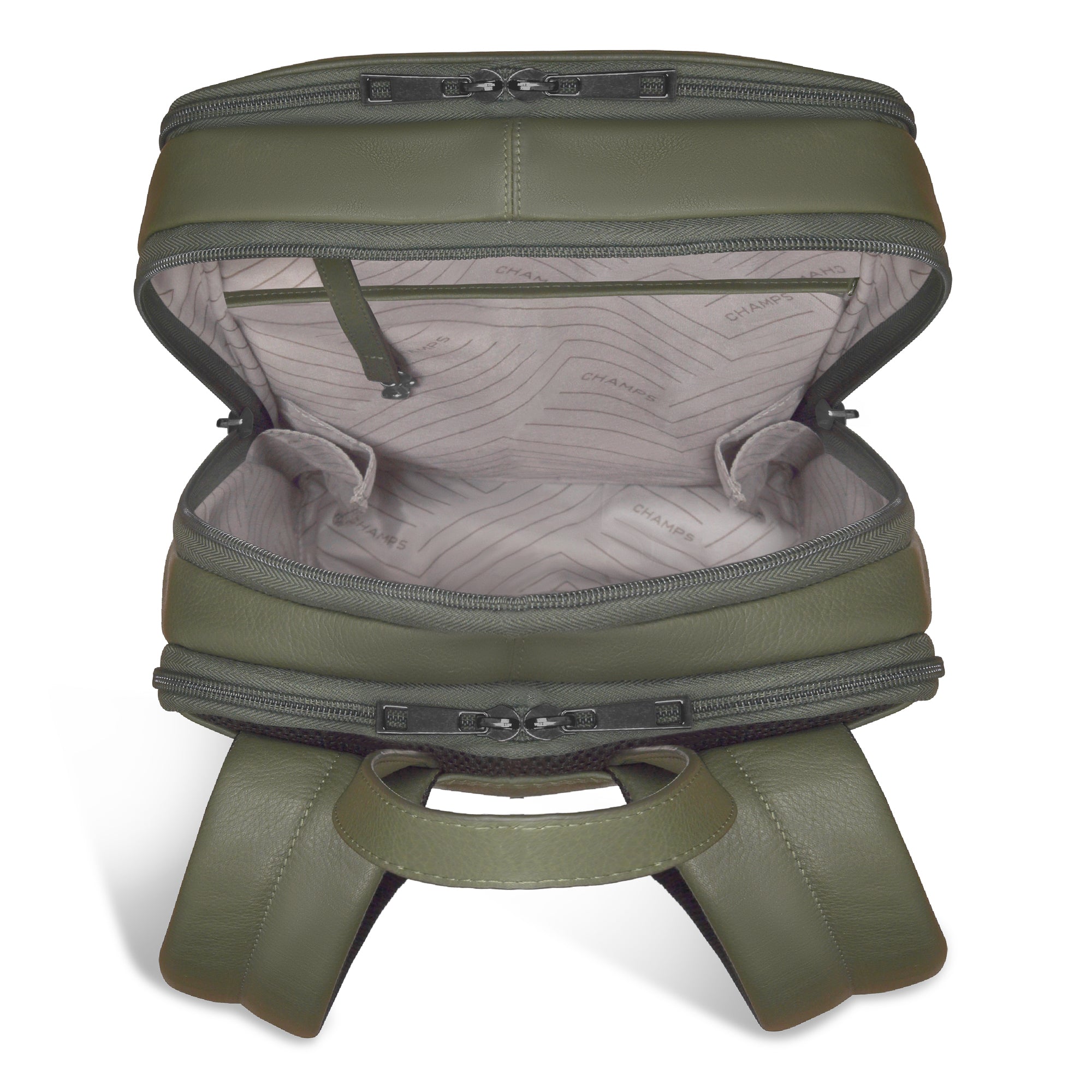 Onyx / Leather Classic Backpack 24