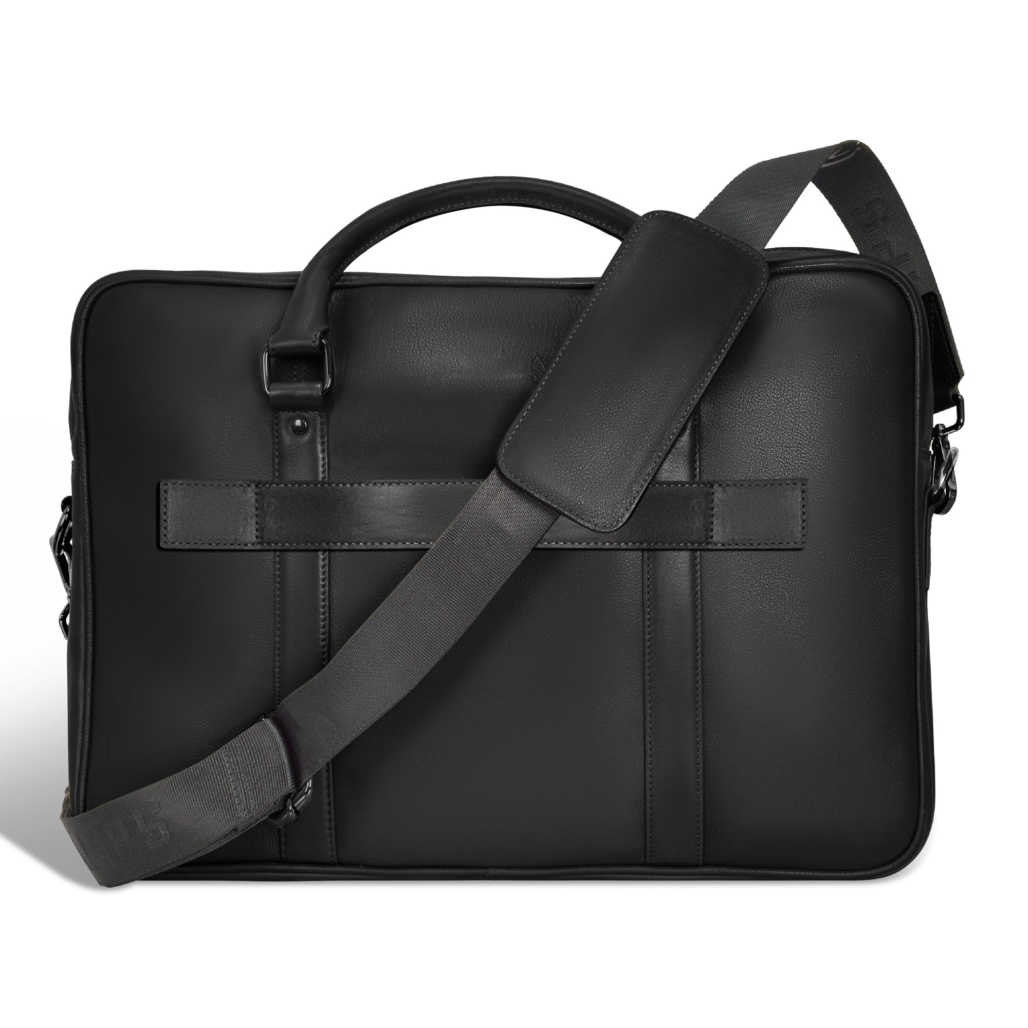 Onyx / Slim Leather Briefcase 4