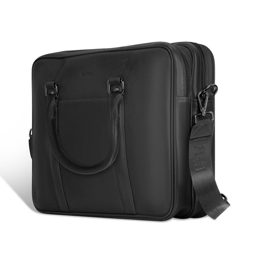 ONYX / LEATHER BRIECASE