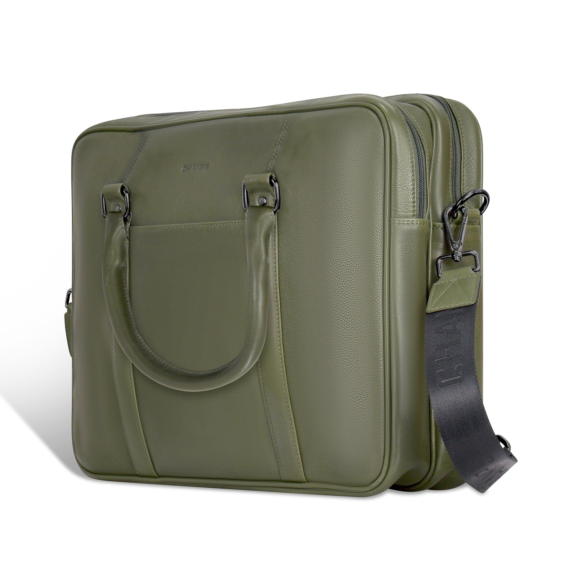 Onyx / Leather Briefcase 18