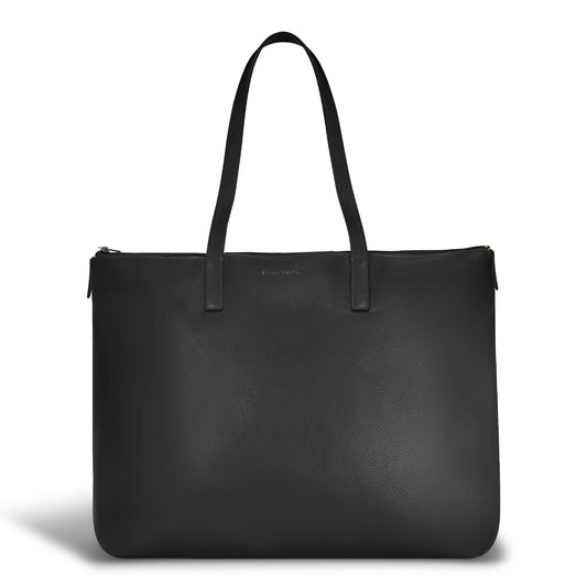 ONYX / LEATHER BUSINESS TOTE