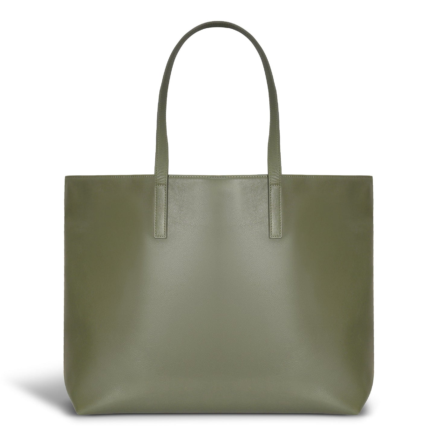 ONYX / LEATHER OPEN TOTE