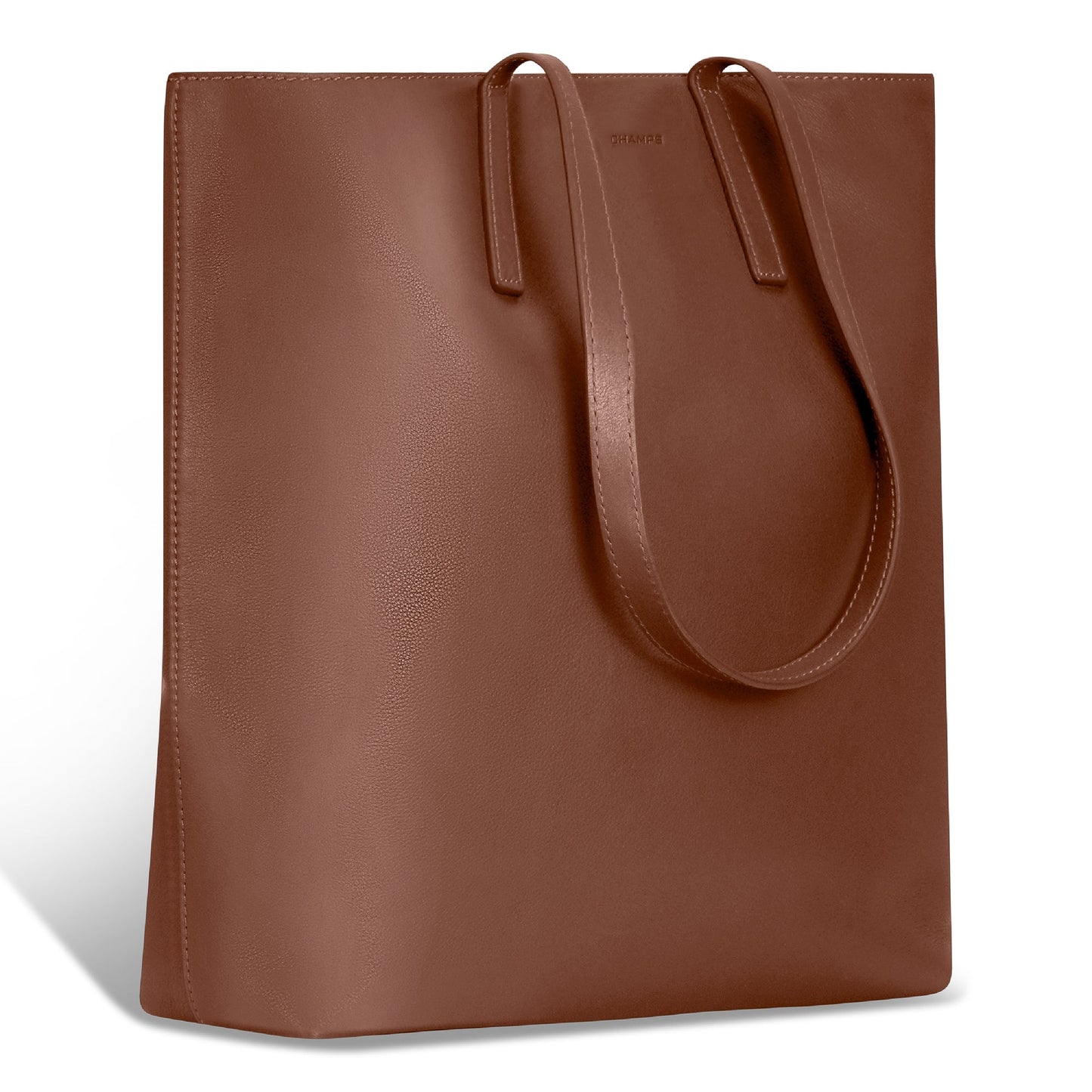ONYX / LEATHER VERTICAL TOTE