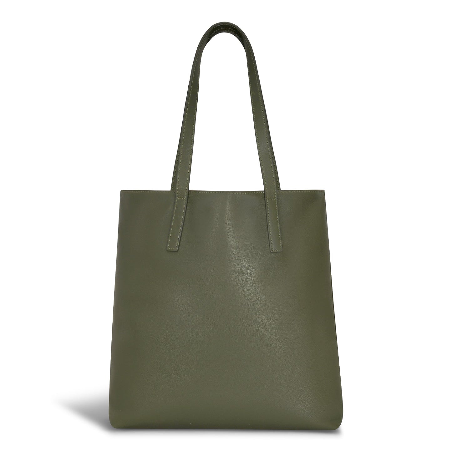 ONYX / LEATHER VERTICAL TOTE