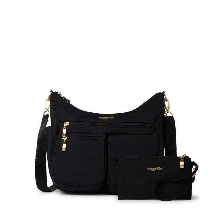 BAGGALLINI MODERN EVERYWHERE BAG | BLACK & GOLD