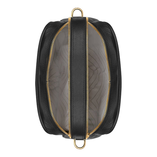 GALA / LEATHER DOUBLE-ZIP SHOULDER BAG