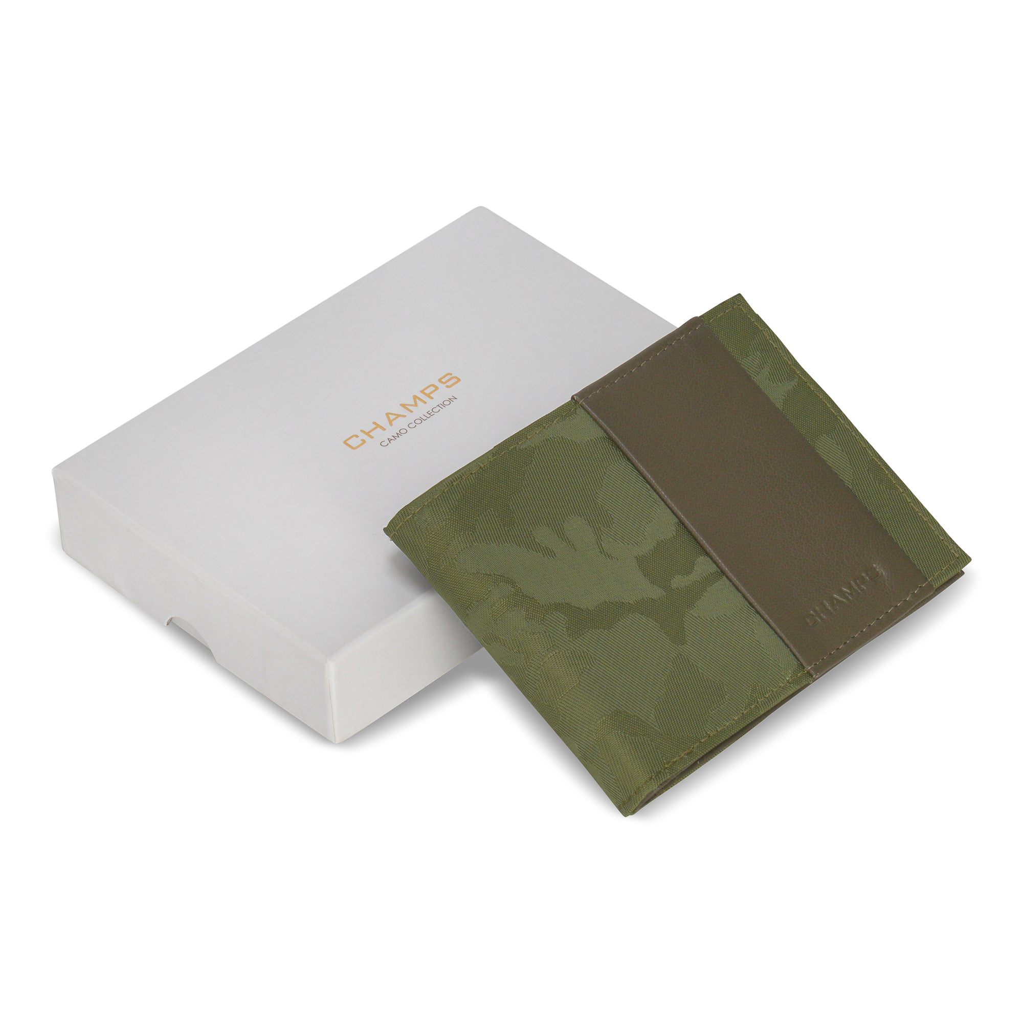 Camo / Leather Center Wing Wallet 11