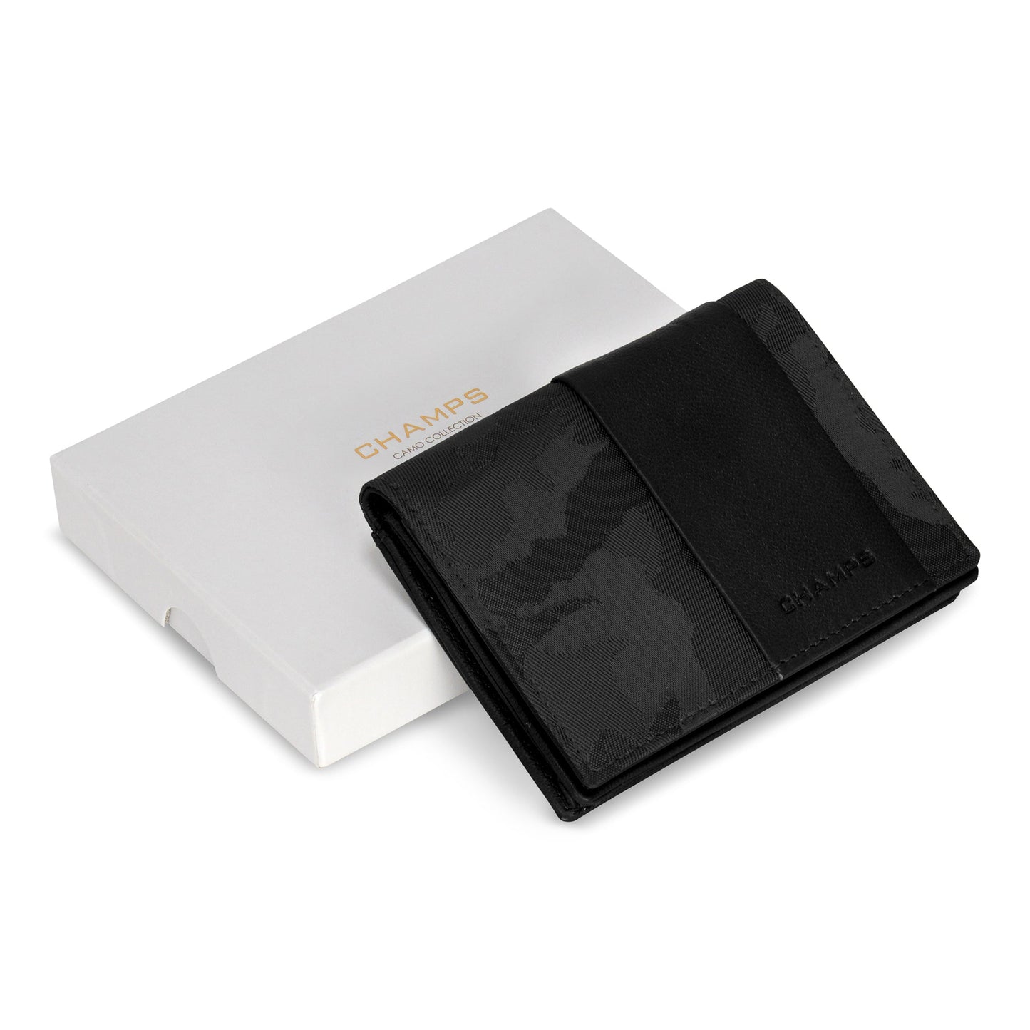 Camo / Leather Cardholder