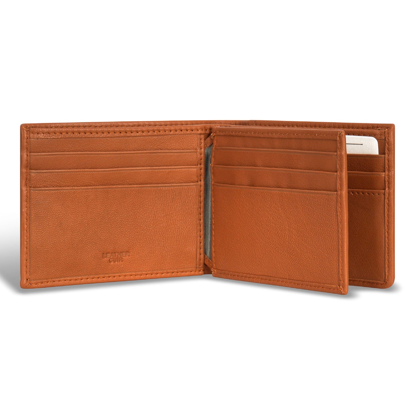 Denim / Leather Center Wing Wallet