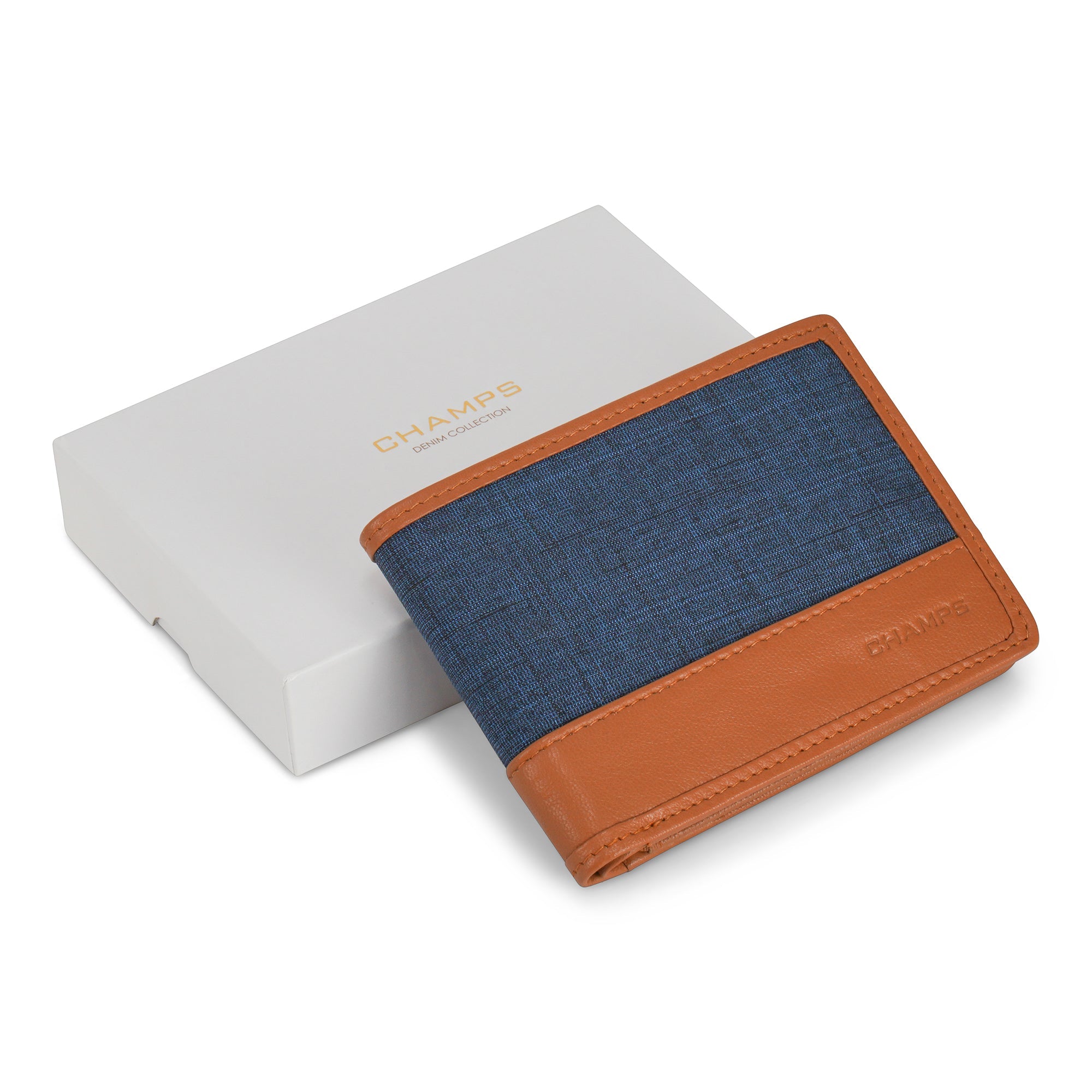 Denim / Leather Center Wing Wallet 11