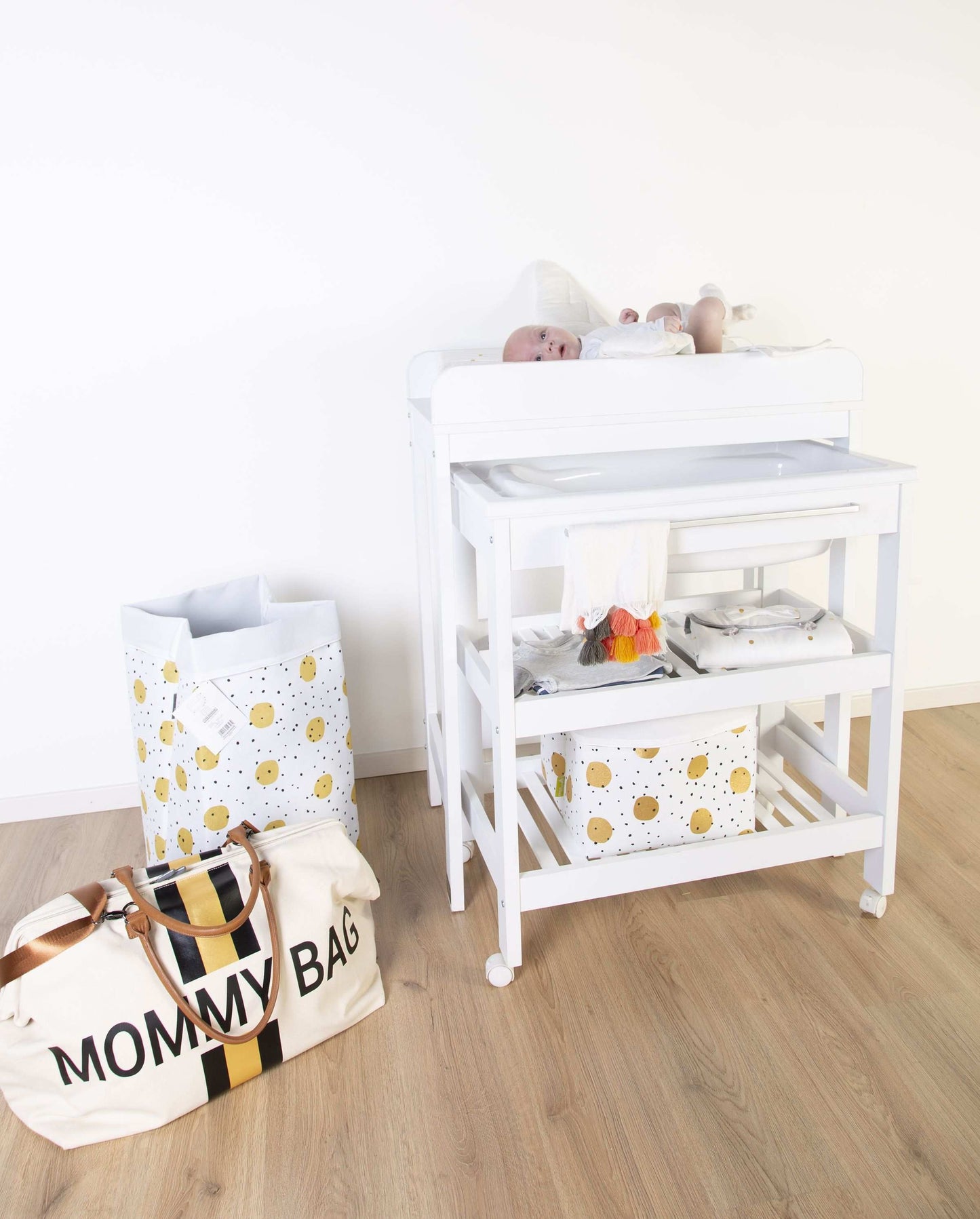 CHIC STRIPES CANVAS MOMMY BAG®