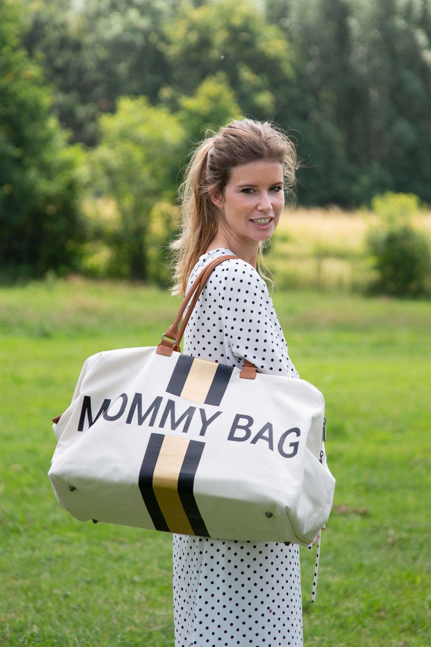 CHIC STRIPES CANVAS MOMMY BAG®