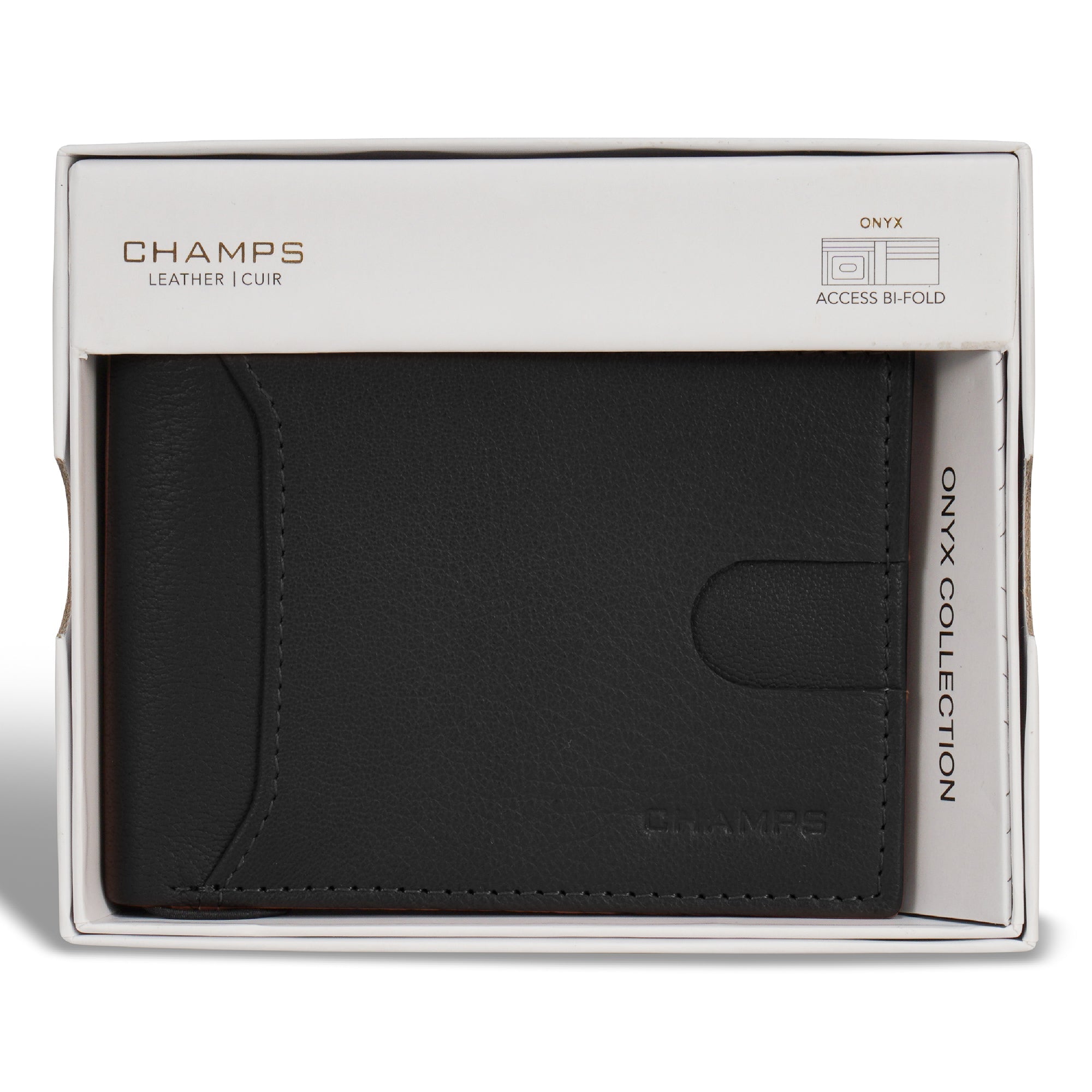 Onyx / Leather Access Bi-Fold Wallet 5