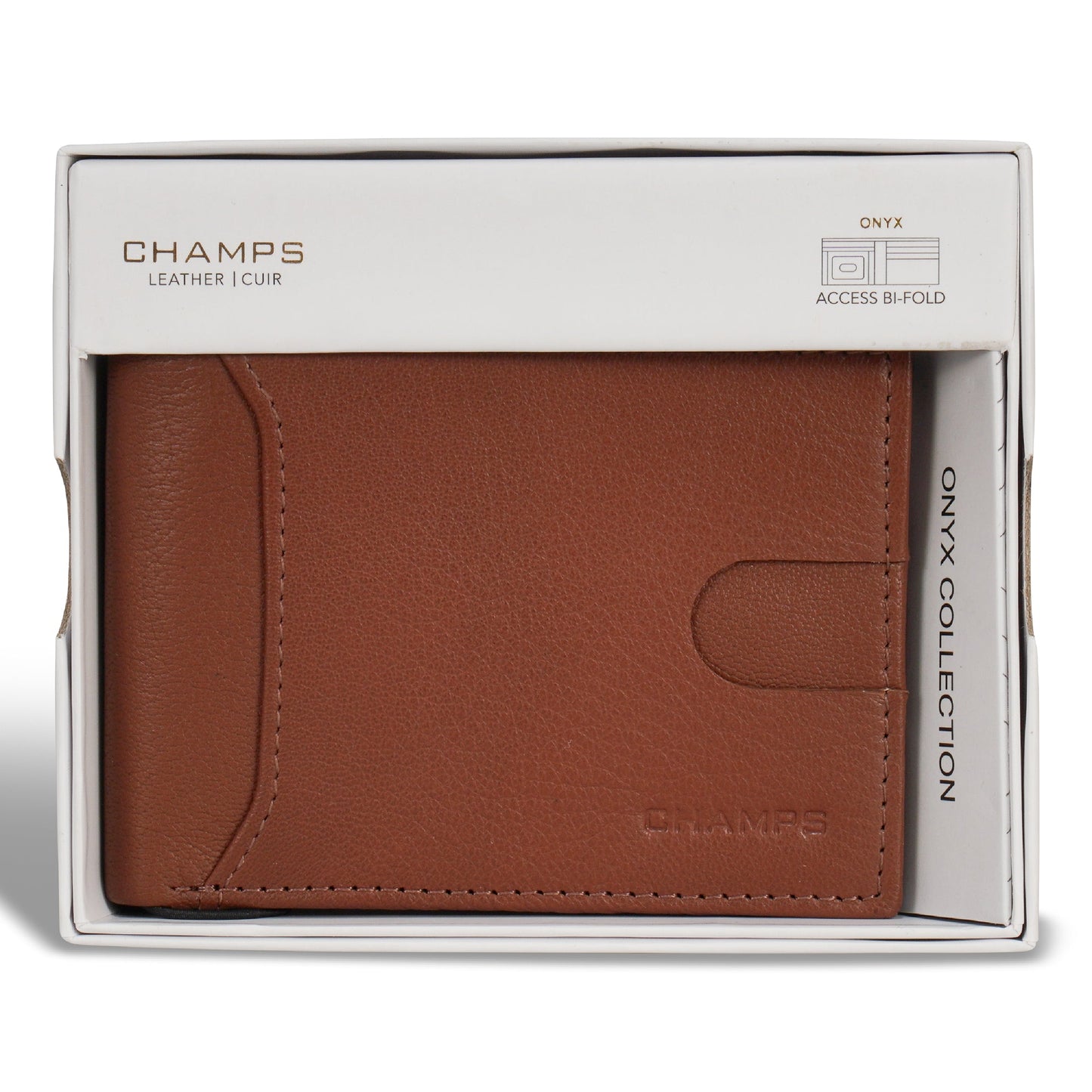 Onyx / Leather Access Bi-Fold Wallet