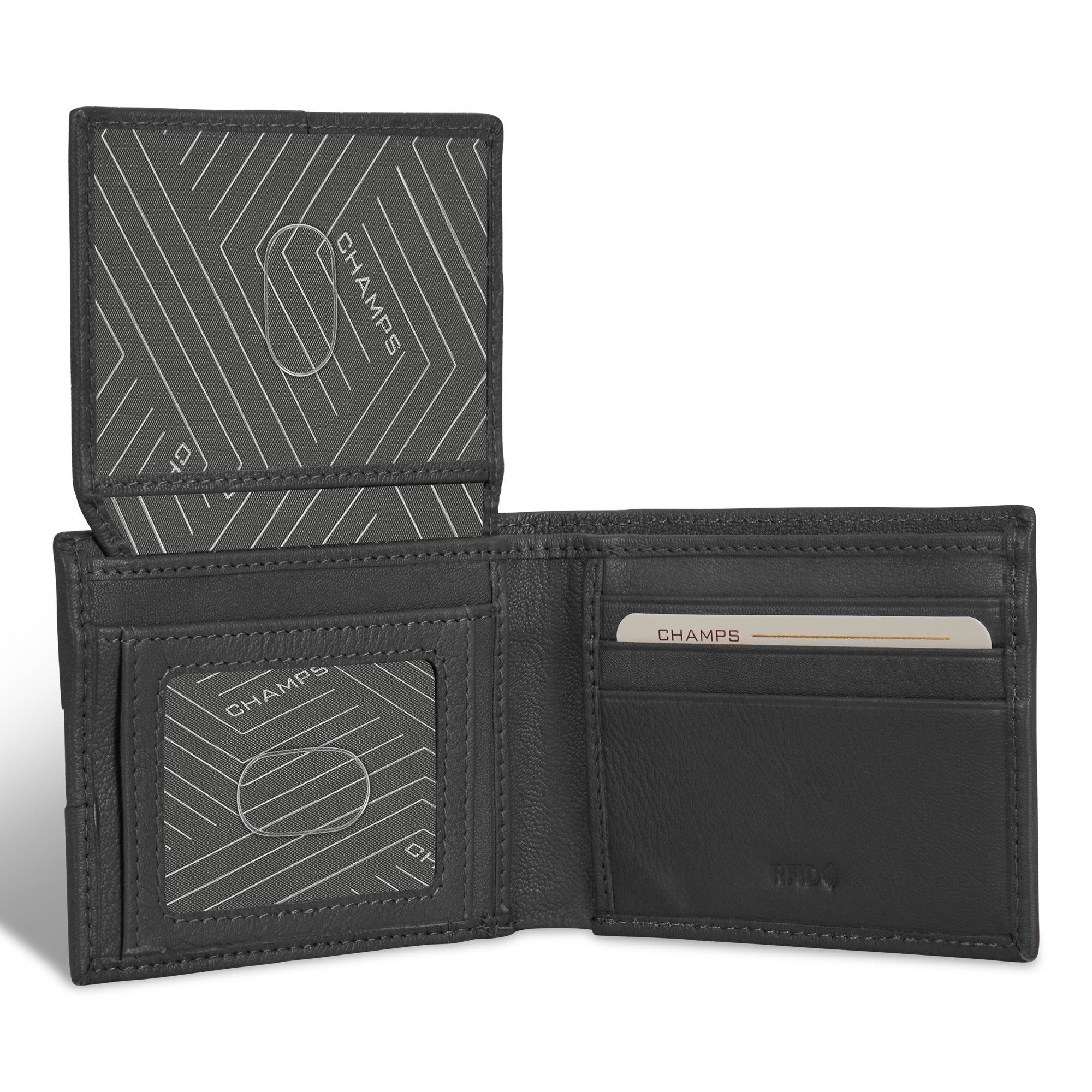 Onyx / Leather Access Top Wing Wallet 4
