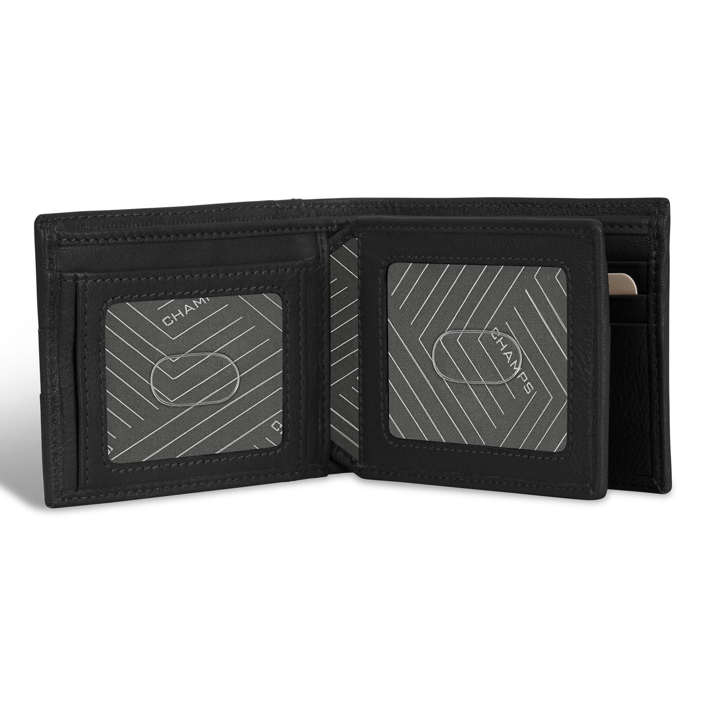 Onyx / Leather Access Center Wing Wallet