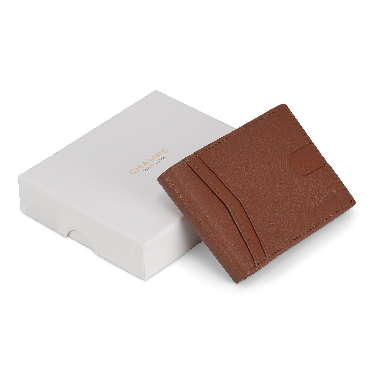 Onyx / Leather Access Center Wing Wallet