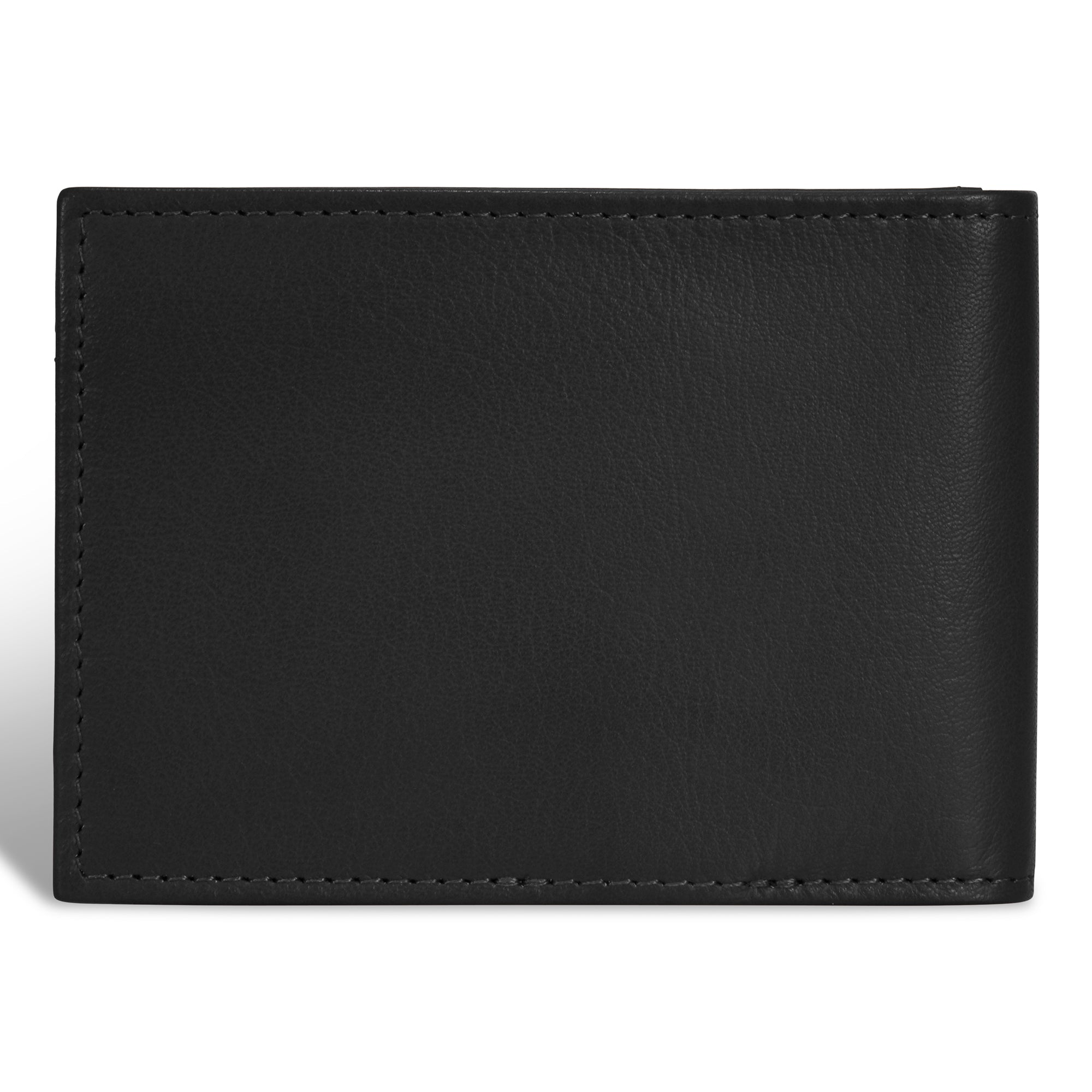 Onyx / Leather Bi-Fold Clip Wallet