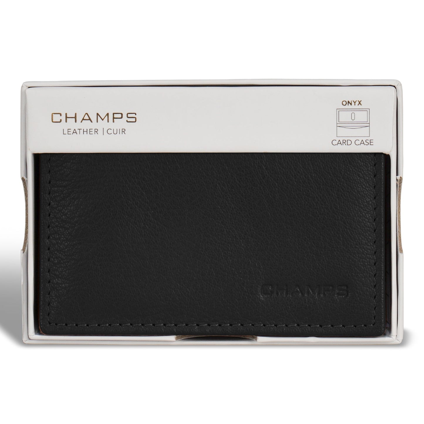 Onyx / Leather Card Case