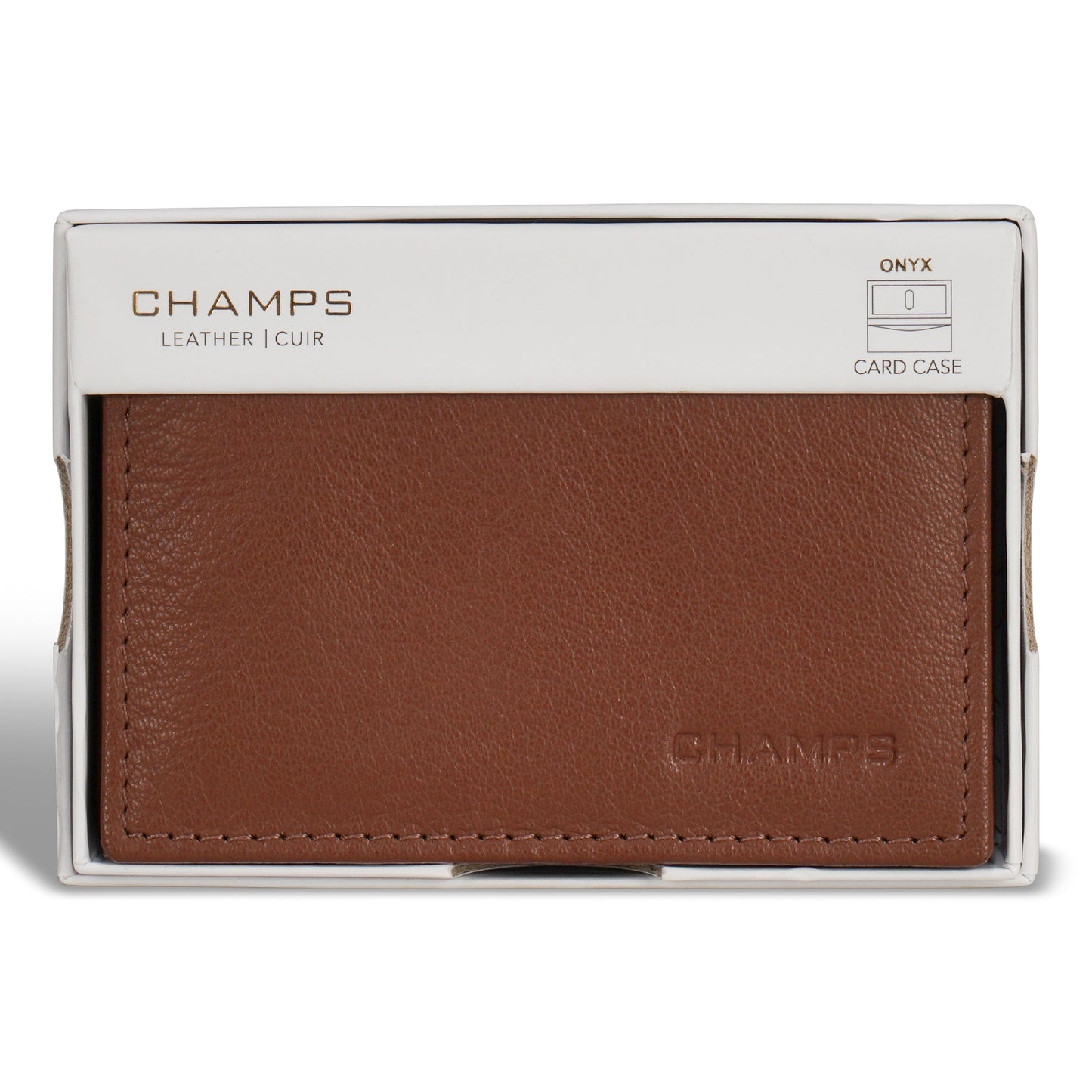 Onyx / Leather Card Case