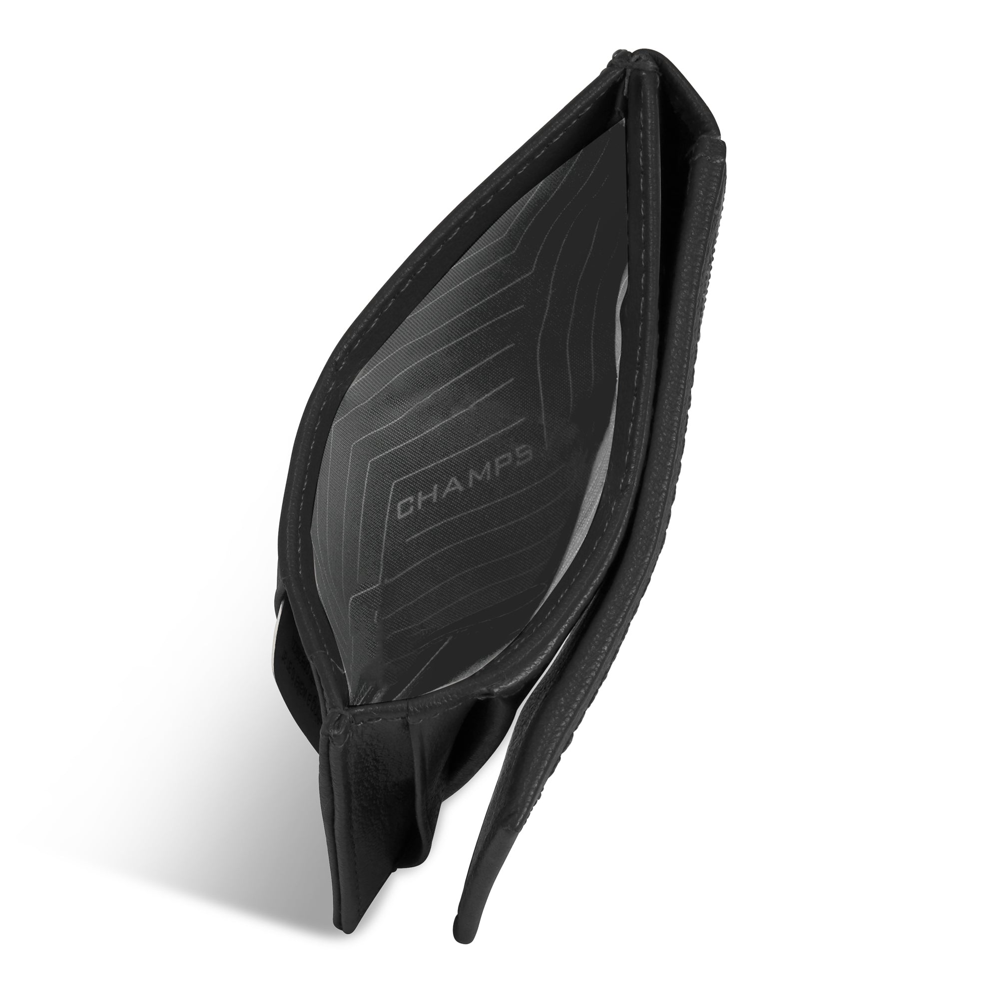 Onyx / Leather Mag Hybrid Card Holder 3