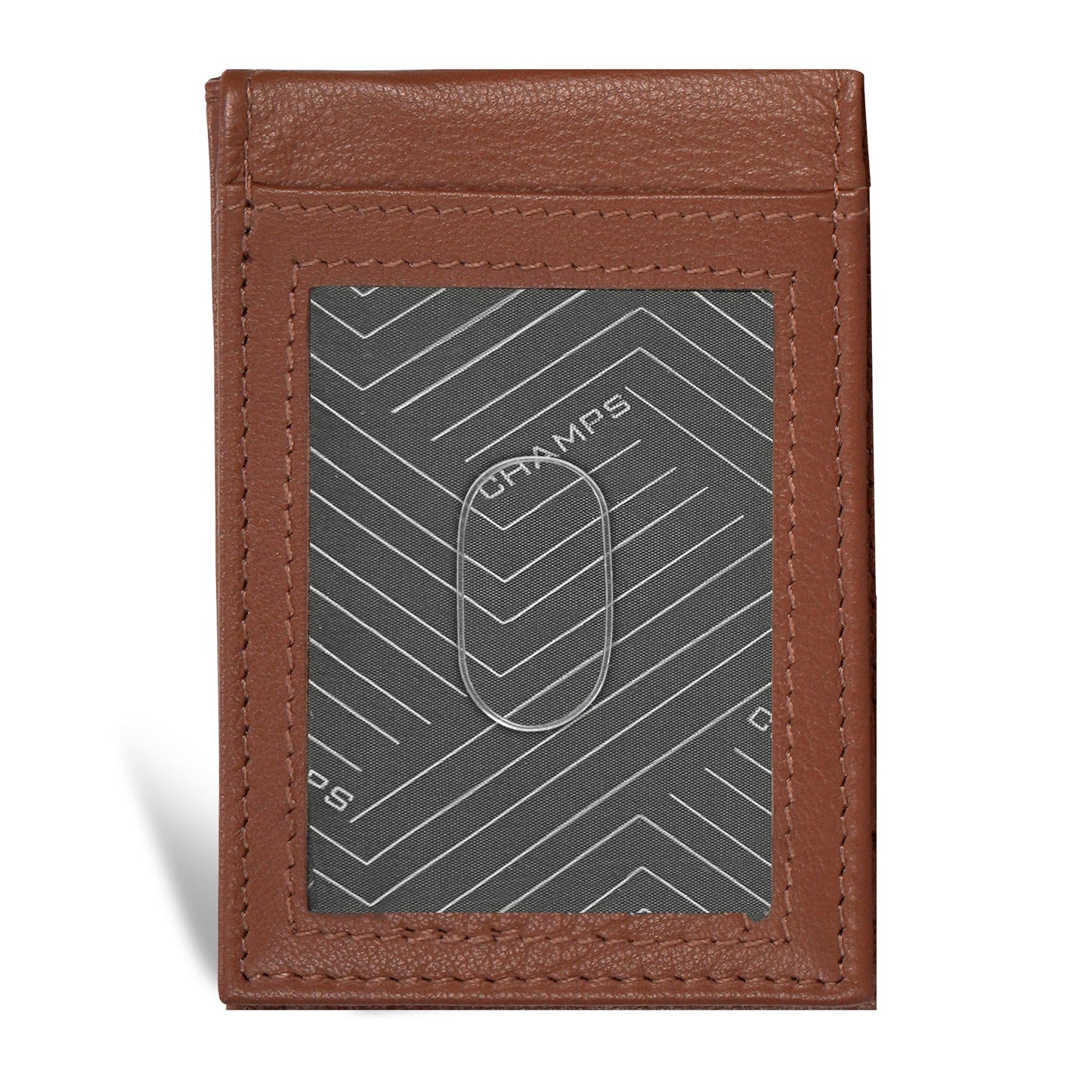 Onyx / Leather Mag Hybrid Card Holder