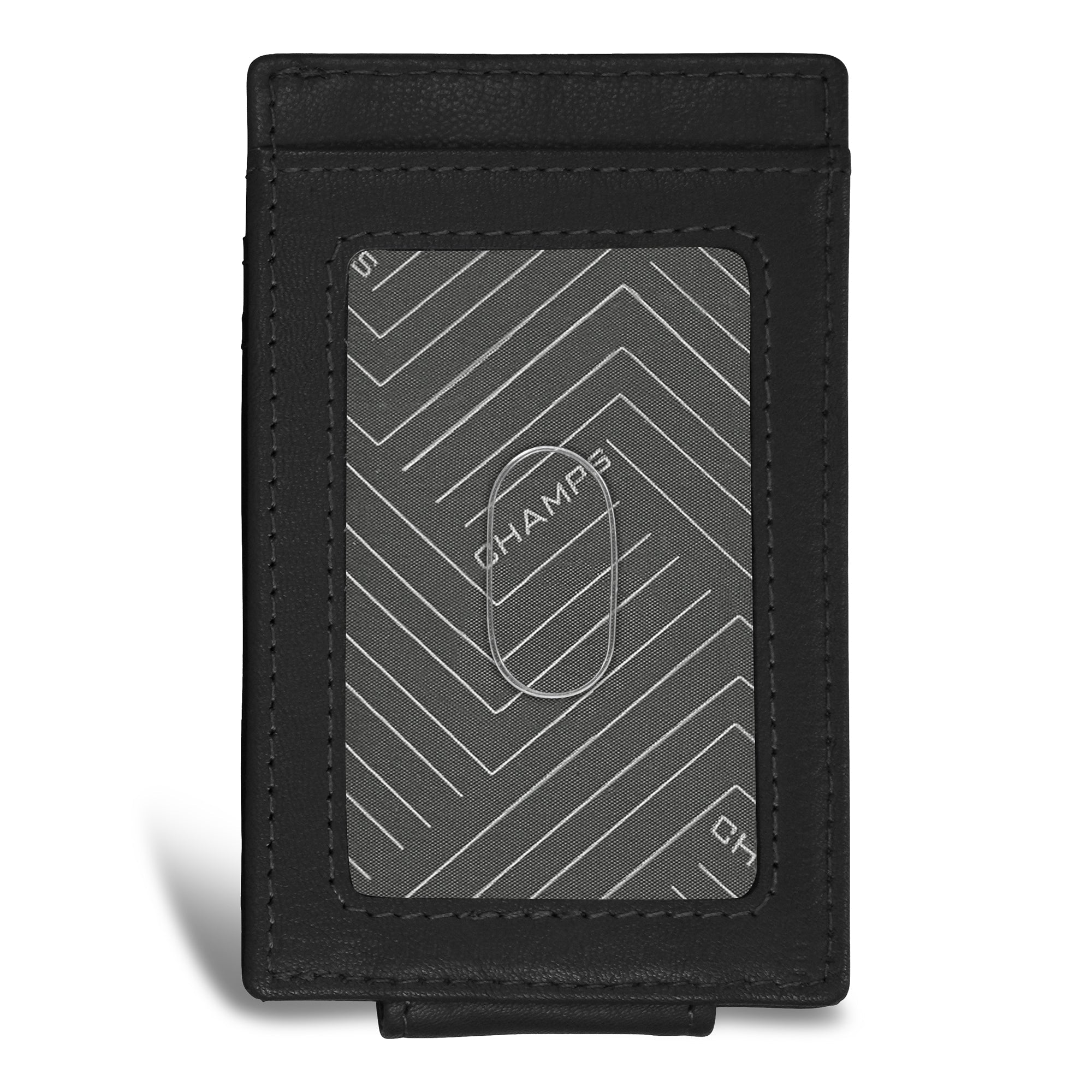 Onyx / Leather Mag Card Case