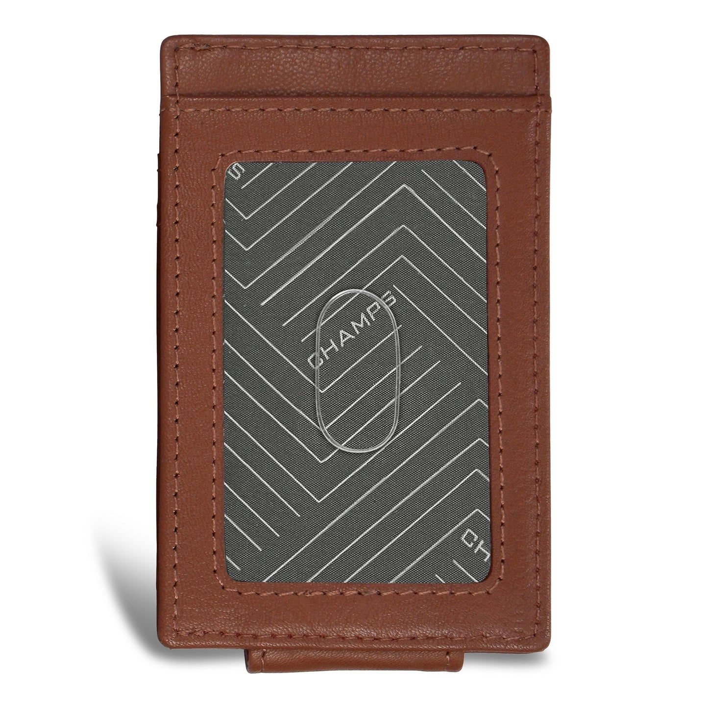 Onyx / Leather Mag Card Case