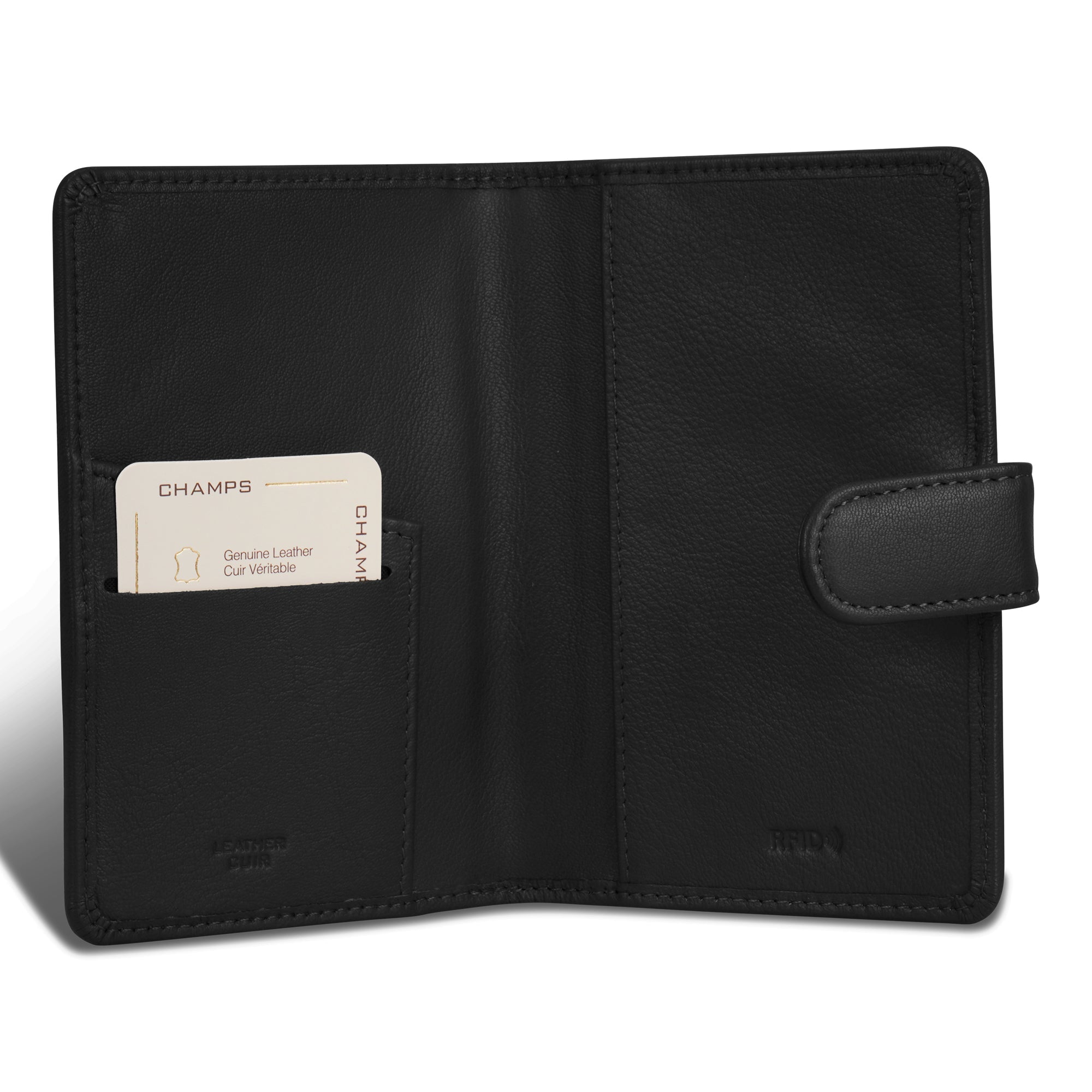 Onyx / Leather Passport Case 3