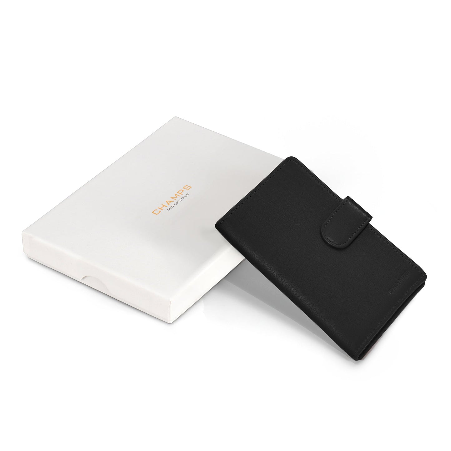 Onyx / Leather Passport Case