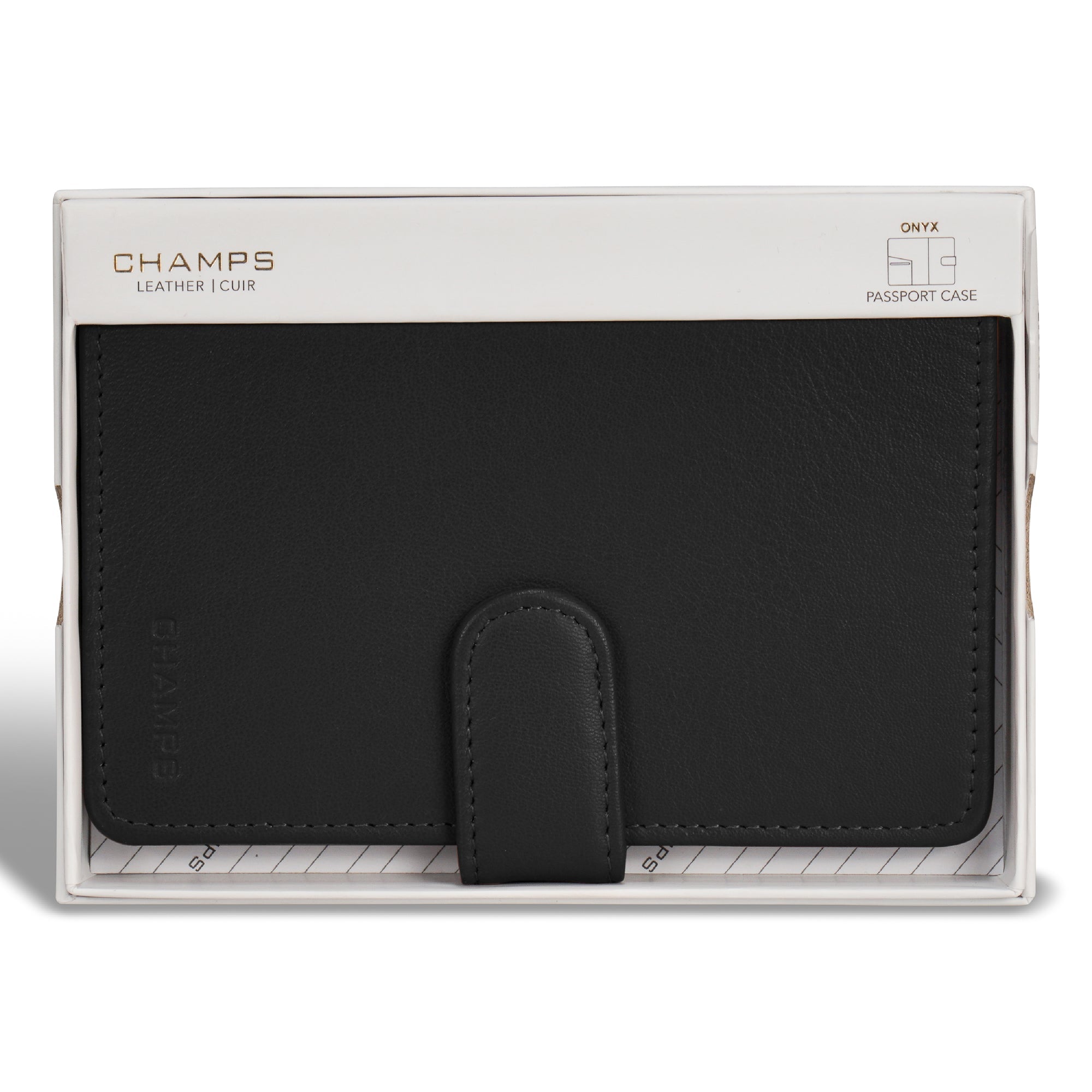 Onyx / Leather Passport Case 5