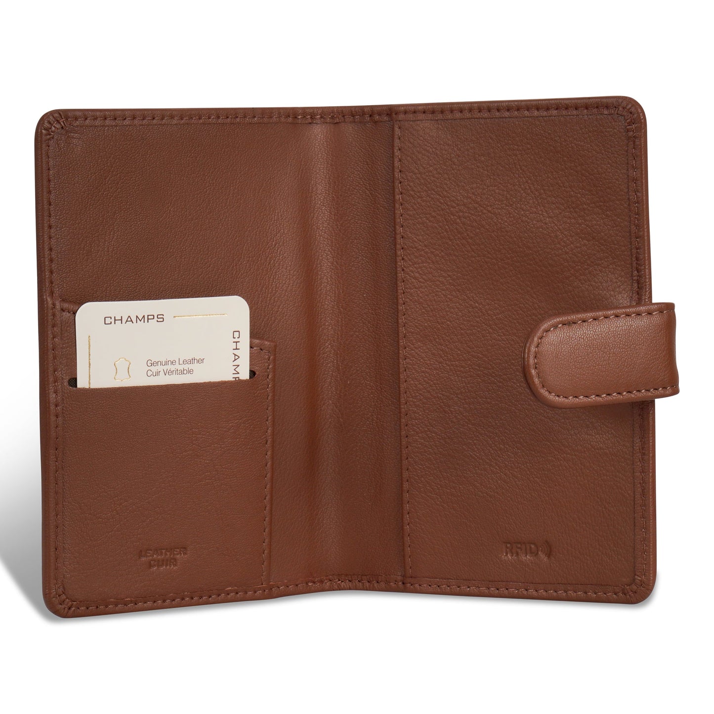 Onyx / Leather Passport Case
