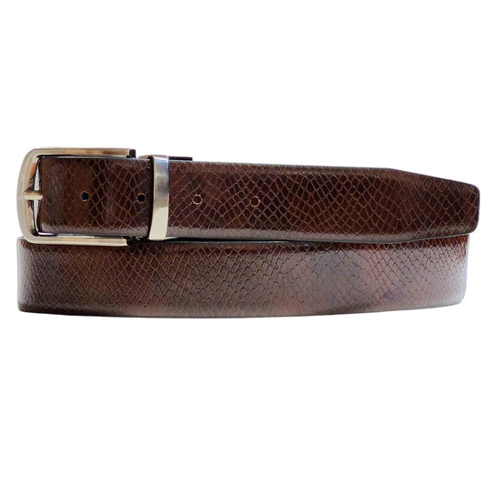 KAPUAS SNAKE BELT - REVERSIBLE BROWN|BLACK -Made In Canada