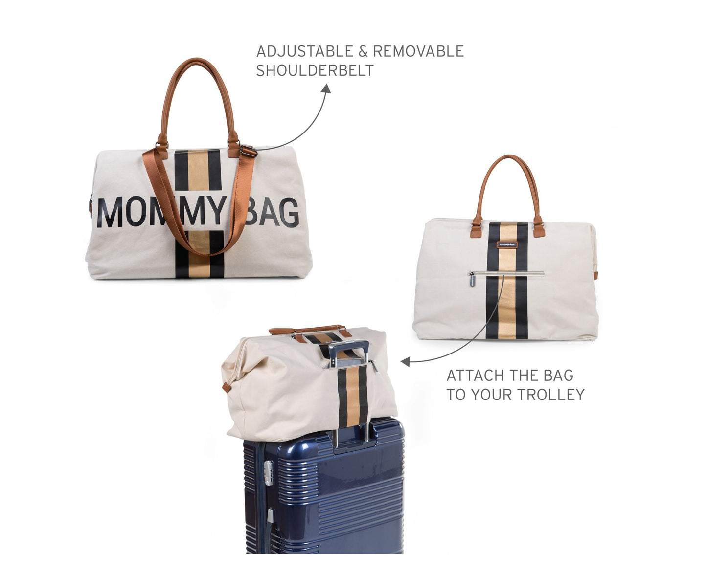 CHIC STRIPES CANVAS MOMMY BAG®