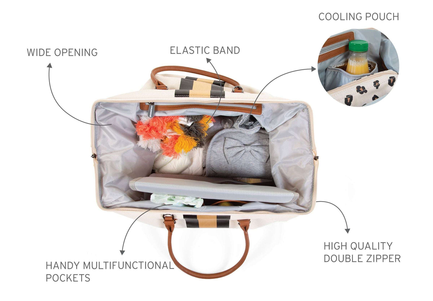 CHIC STRIPES CANVAS MOMMY BAG®