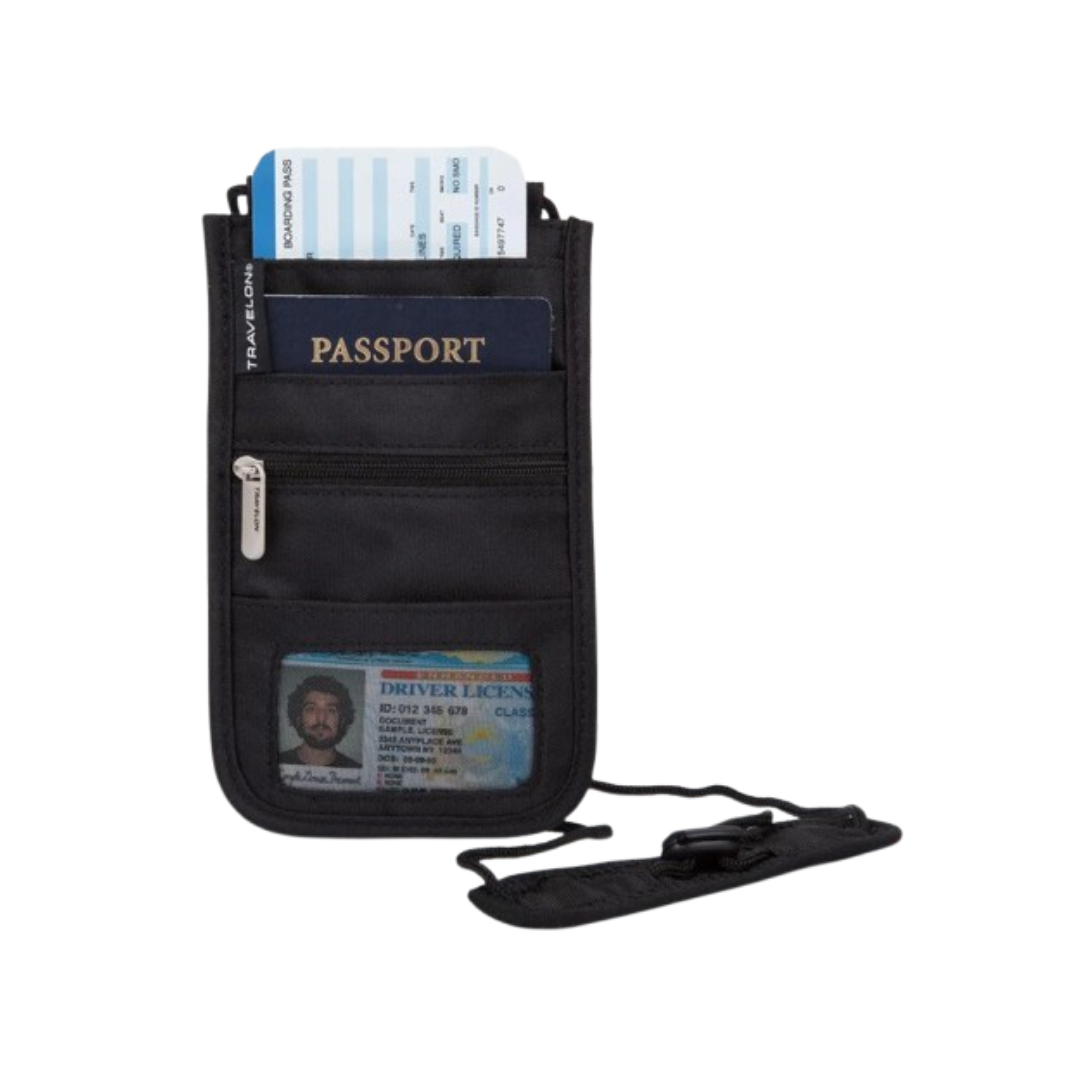 TRAVELON RFID BLOCKING CLASSIC DELUXE BOARDING POUCH