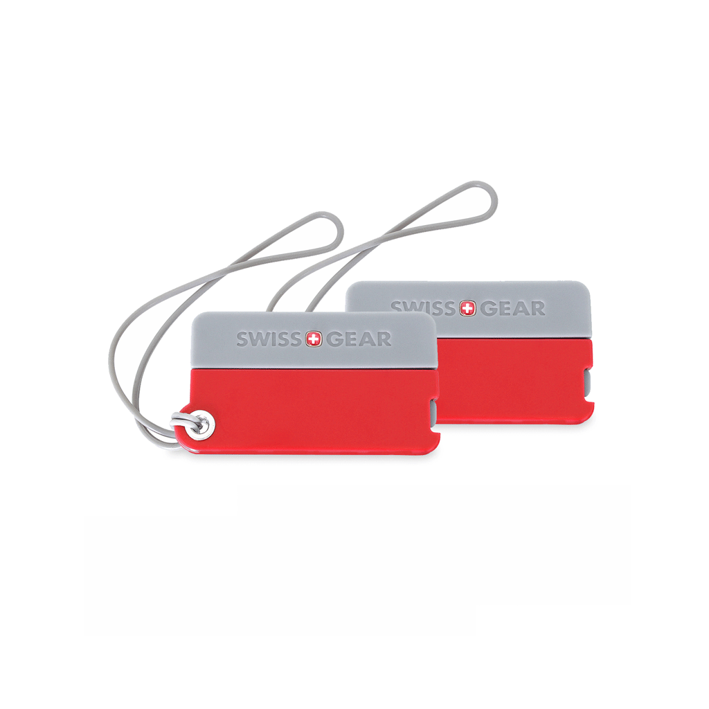 Swiss Gear Red Luggage Tag Twin Pack