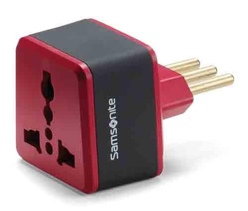 SAMSONITE GROUNDED ADAPTER PLUG (ITALY)